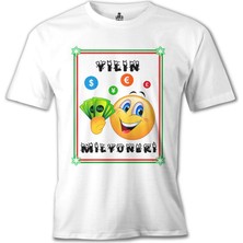 T-Shirt Yılın Milyoneri Beyaz Erkek Tshirt