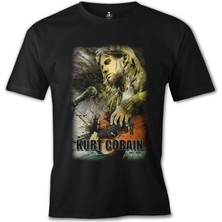 T-Shirt Kurt Cobain Siyah Erkek Tshirt
