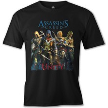 T-Shirt Assassin's Creed Unity 2 Siyah Erkek Tshirt
