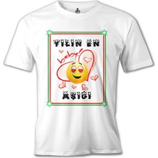 T-Shirt Yılın En Aşığı Beyaz Erkek Tshirt