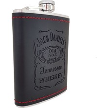 Weather Forecast Jack Daniel Çelik 8oz Deri Kaplı 240 ml Içki Matara Takım DP02T