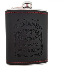 Weather Forecast Jack Daniel Çelik 8oz Deri Kaplı 240 ml Içki Matara Takım DP02T