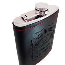 Weather Forecast Jack Daniel Çelik 8oz Deri Kaplı 240 ml Içki Matara Takım DP02T