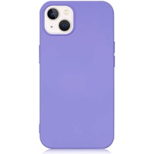 Caseart Apple iPhone 13 Kapak Içi Kadife Lansman Lux Silikon Kılıf - Lila