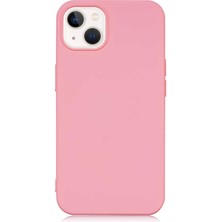 Caseart Apple iPhone 13 Kapak Içi Kadife Lansman Lux Silikon Kılıf - Pembe