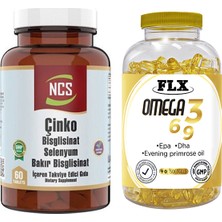 Ncs Çinko Bisglisinat Selenyum 60 Tablet & Flx Omega 3-6-9 90 Tablet