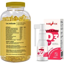 Flx Omega 3-6-9 90 Tablet  Nevfix Vitamin D3 Sıvı 20 ml