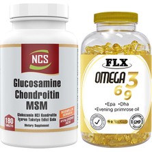 Ncs Glukozamine Chondroitin Msm Boswellia 180 Tablet & Flx Omega 3-6-9 90 Tablet