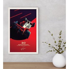 Bk Gift Formula 1 Tasarımlı Dekoratif Ahşap Beyaz Çerçeveli Tablo-6