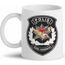 Hediye Center  Polis Özel Harekat Logo Baskılı Kupa Bardak D01