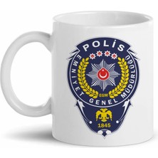 Hediye Center  Polis Logo Baskılı Kupa Bardak D01