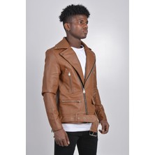 Koçmen Kocmen Erkek Deri Ceket K0251 - Taba