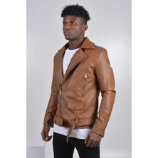 Koçmen Kocmen Erkek Deri Ceket K0251 - Taba