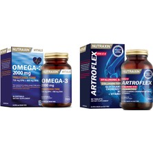 Nutraxin Omega 3 Balık Yağı 2000 Mg 60 Yumuşak Kapsül + Hya C-Iı 90 Tablet