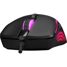 Rampage SMX-R54 Vıbe USB Siyah Rgb Aydınlatmalı 6400 Dpi Gaming Oyuncu Mouse