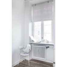 Bahçem Bambu Stor Perde Beyaz 60 x 180 cm