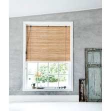 Bahçem Bambu Stor Perde Kahverengi 60 x 180 cm
