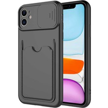 Kvy Apple iPhone 11 Kamera Korumalı Kartix Kılıf + Ekran Koruyucu