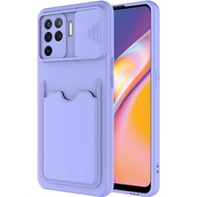 Kvy Oppo Reno 5 Lite Kamera Korumalı Kartix Kılıf + Ekran Koruyucu