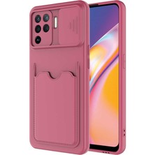 Kvy Oppo Reno 5 Lite Kamera Korumalı Kartix Kılıf + Ekran Koruyucu