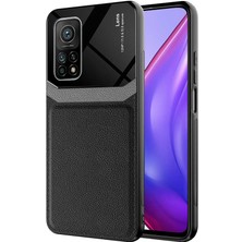 Kvy Xiaomi Mi 10T Deri Stili Emiks Kılıf + Nano Ekran Koruyucu