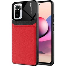 Kvy Xiaomi Redmi Note 10 Deri Stili Emiks Kılıf + Nano Ekran Koruyucu