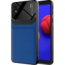 Kvy Samsung Galaxy A01 Core Deri Stili Emiks Kılıf + Nano Ekran Koruyucu