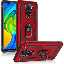 Kvy Xiaomi Redmi Note 9 Yüzüklü Standlı Vega Kılıf