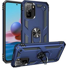 Kvy Xiaomi Redmi Note 10S Yüzüklü Standlı Vega Kılıf