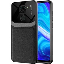 Kvy Xiaomi Redmi Note 9 Deri Stili Emiks Kılıf + Nano Ekran Koruyucu