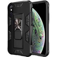 Kvy Apple iPhone Xs Zırh Volve Kılıf + Nano Ekran Koruyucu