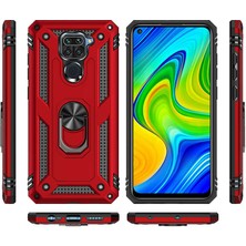 Kvy Xiaomi Redmi Note 9 Yüzüklü Standlı Vega Kılıf