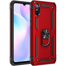 Kvy Xiaomi Redmi 9A Yüzüklü Standlı Vega Kılıf