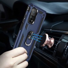 Kvy Xiaomi Mi 10T Pro Yüzüklü Standlı Vega Kılıf