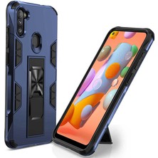 Kvy Samsung Galaxy M11 Zırh Volve Kılıf + Nano Ekran Koruyucu