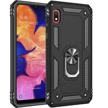 Kvy Xiaomi  Redmi 7A Yüzüklü Standlı Vega Kılıf + Nano Ekran Koruyucu