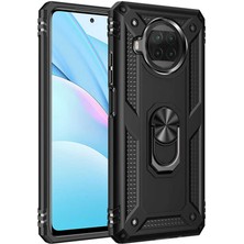 Kvy Xiaomi Redmi Note 9 Pro 5g Yüzüklü Standlı Vega Kılıf + Nano Ekran Koruyucu