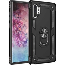Kvy Samsung Galaxy Note 10 Plus Yüzüklü Standlı Vega Kılıf