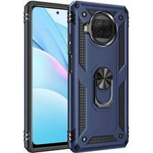 Kvy Xiaomi Redmi Note 9 Pro 5g Yüzüklü Standlı Vega Kılıf + Nano Ekran Koruyucu