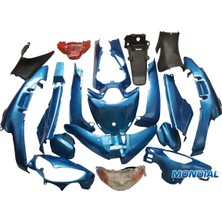 Cup Mondial 110FT Kaporta Seti Mavi Far-Stop Dahil 19 Parça