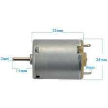 Motorobit RE280 3-6V Mini Dc Motor - Oyuncak Motoru