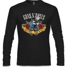 Llord T-Shirt Llordd T-Shirt Guns N' Roses - Gone To Hell Siyah Erkek SweaT-Shirt