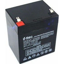 Ttec Hhm - 12 Volt 12V 4.5 Amper 4,5AH Bakımsız Kuru Akü Alarm Santral Asansör Tıbbi Cihaz Pili Akusu