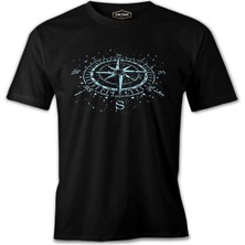 Llord T-Shirt Llordd T-Shirt Pusula Siyah Erkek T-Shirt