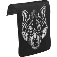 Lord T-Shirt T-Shirt T-Shirt Winter Is Coming Wolf Unisex Siyah Tak-Çıkar Postacı Çanta Kapağı CK-764