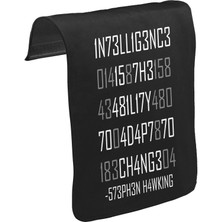 Lord T-Shirt T-Shirt T-Shirt Stephan Hawking - Change Unisex Siyah Tak-Çıkar Postacı Çanta Kapağı CK-1581