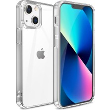 MobaxAksesuar Apple iPhone 13 Mini Kılıf Şeffaf Silikon Hibrit Case