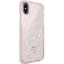 MobaxAksesuar Apple iPhone Xs Max 6.5 Kılıf Bumper Şeffaf Buzlu Kapak