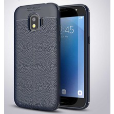 MobaxAksesuar Samsung Galaxy J2 Pro 2018 Kılıf Deri Tarzı Niss Silikon Case