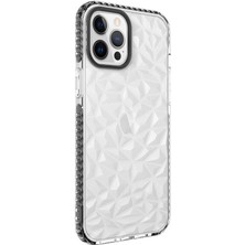 MobaxAksesuar Apple Apple iPhone 12 Pro Max Kılıf Bumper Şeffaf Buzlu Kapak